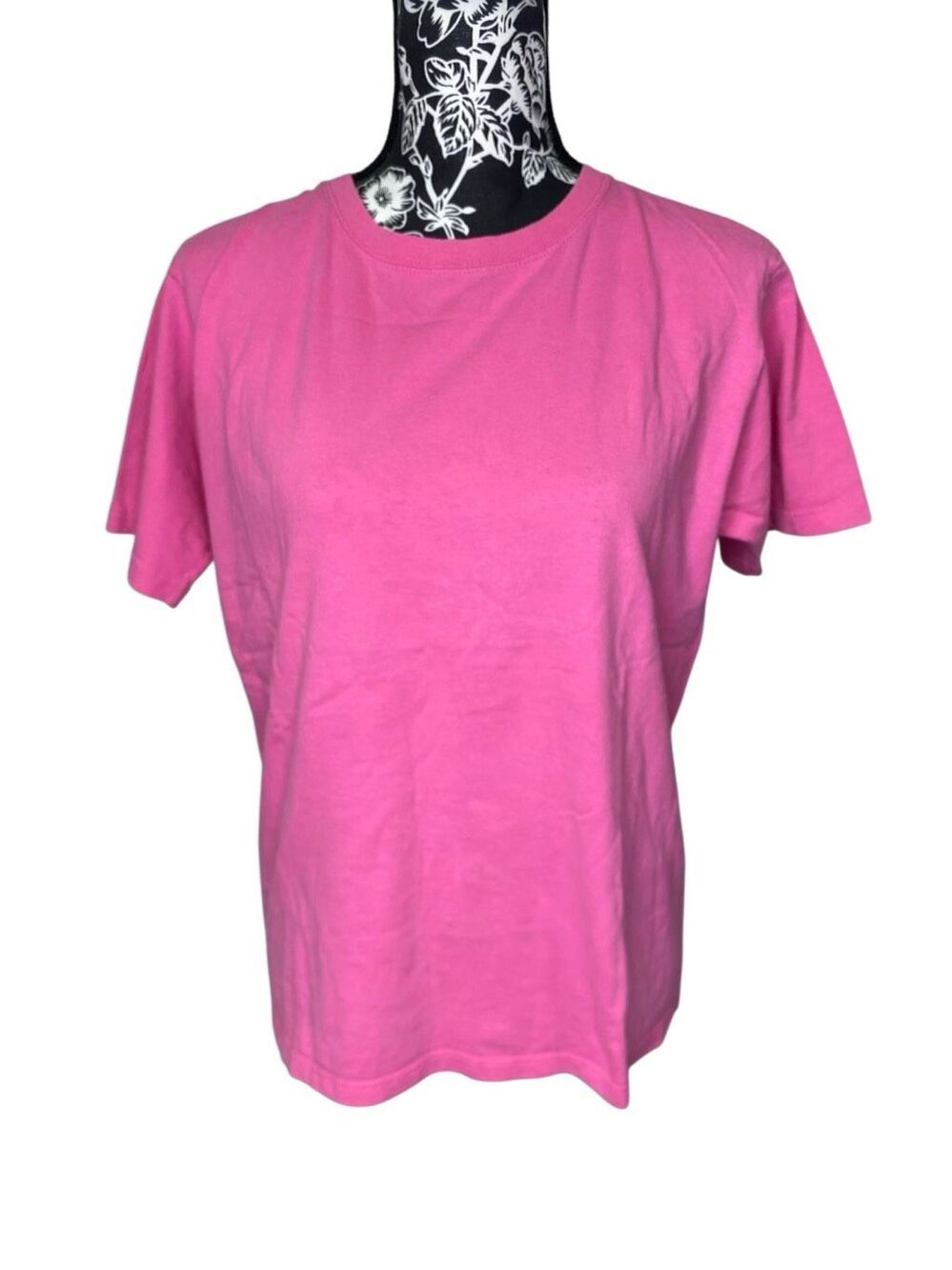 Willow Bay Vintage 90s Pink T Shirt Crew Neck Short Sleeve Cotton Casual Tee